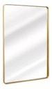 Ver imagem 1 de Espelho Retangular 70x50cm Moldura Alumínio Dourado