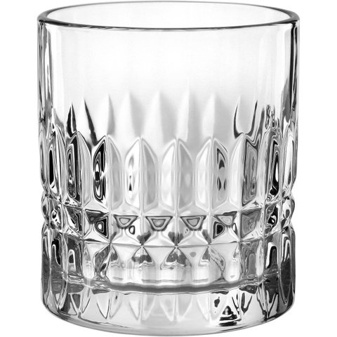 Jogo 6 Peças Copo de Cristal 300ml Transparente 9x8x8cm Água Suco Drinks Bar