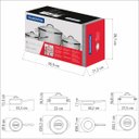 Ver imagem 4 de Jogo de Panelas Tramontina Solar em Aço Inox com Fundo Triplo 4 Peças