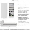 Ver imagem 6 de Bicama para Colchão 78x188cm com Baú Embutido e Sapateira Multimóveis Mp4362 Branco