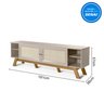 Conjunto Rack com Painel para TV até 60 Polegadas Ema Retrô Rattan CabeCasa MadeiraOriginals - 2