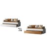 Cama + Cama Auxiliar Ônix Flex Nature Branco sem Colchão - Peternella - 2