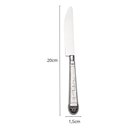 Ver imagem 3 de Jogo 6 Facas de Sobremesa Aço Inox Decorado 20cm Prateado Cozinha Mesa Posta