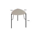 Ver imagem 2 de Mesa Lateral 56cm de Apoio para Sala Multiuso 100% Mdf Cor:grigio com Preto