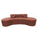 Ver imagem 7 de Sofá Modular Orgânico Monterrey 260cm + Puff Bouclé Terracota
