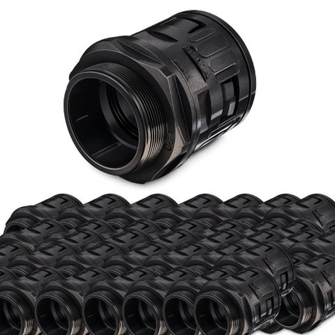 Kit 50 Prensa Cabo Rosca Pg11 15,8mm