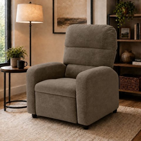 Poltrona do Papai Reclinável Kwid Veludo Capuccino Matrix