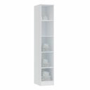 Ver imagem 3 de Guarda Roupa Modulado 1 Porta Requinte+ 100% MDF Branco/Line