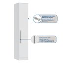 Ver imagem 5 de Guarda Roupa Modulado 1 Porta Requinte+ 100% MDF Branco/Line