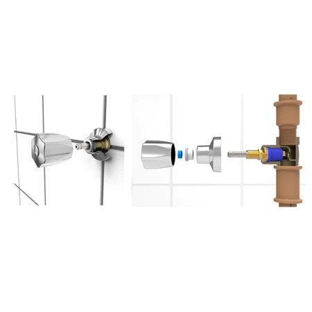 Reparo para Registro de Pressão Deca 1/2" e 3/4" com Castelo - Blukit - 2