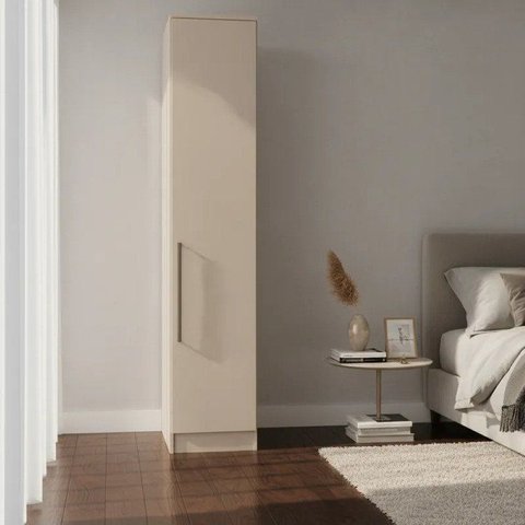 Guarda Roupa Modulado 1 Porta Requinte+ 100% MDF Cinza/Duna Line