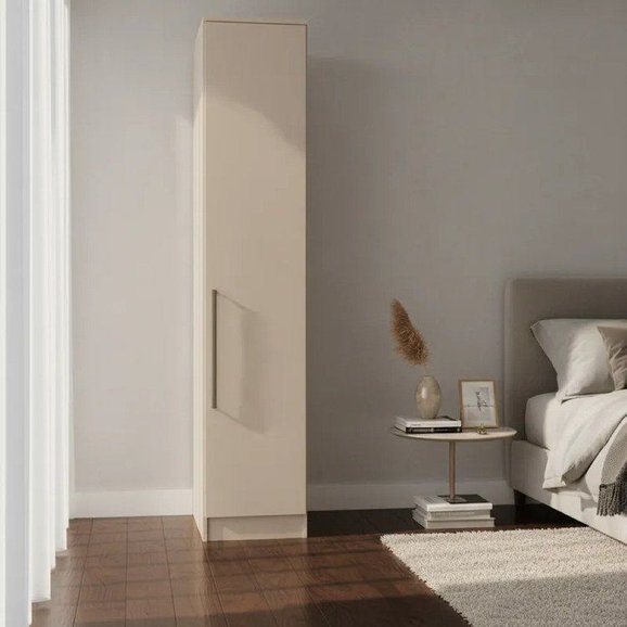 Guarda Roupa Modulado 1 Porta Requinte+ 100% MDF Cinza/Duna Line Guarda Roupa Modulado 1 Porta Requinte+ 100% MDF Cinza/Duna Line