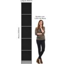 Ver imagem 4 de Guarda Roupa Modulado 1 Porta Requinte+ 100% MDF Cinza/Duna Line