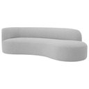 Ver imagem 7 de Divã Recamier Orgânico Tokyo 200cm Lado Direito Linho Cinza Claro