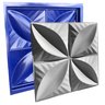 Conjunto 4 Formas 3d Gesso E Cimento Abs Azul 1mm Lindíssimo - 4
