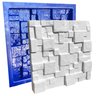 Conjunto 4 Formas 3d Gesso E Cimento Abs Azul 1mm Lindíssimo - 2