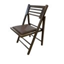 Ver imagem 4 de Conjunto Mesa Redonda com 4 Cadeiras Dobráveis Castanho