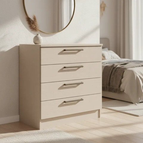 Cômoda Módulo Inferior 4 Gavetas Requinte+ 100% MDF Duna