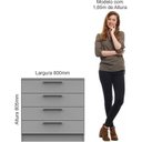 Ver imagem 5 de Cômoda Módulo Inferior 4 Gavetas Requinte+ 100% MDF Duna