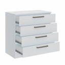 Ver imagem 3 de Cômoda Módulo Inferior 4 Gavetas Requinte+ 100% MDF Branco/Line