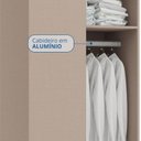 Ver imagem 5 de Guarda Roupa Modulado Canto Reto 1 Porta Requinte+ 100% MDF Cinza/Duna Line