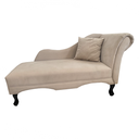 Ver imagem 2 de Recamier Divã Sofá Olivia Psicologia Consultório Suede Bege - LM DECOR