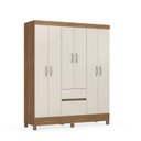 Ver imagem 5 de Guarda Roupa Casal 6 Portas 2 Gavetas Flash II 