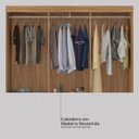 Ver imagem 7 de Guarda Roupa Casal 6 Portas 2 Gavetas Flash Ii Amêndola Touch/Off White