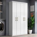 Ver imagem 2 de Armario Multiuso Duplo 4 Portas 103 Cm 2000194 Branco Armoveis