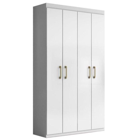 Armario Multiuso Duplo 4 Portas 103 Cm 2000194 Branco Armoveis
