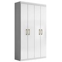 Ver imagem 1 de Armario Multiuso Duplo 4 Portas 103 Cm 2000194 Branco Armoveis
