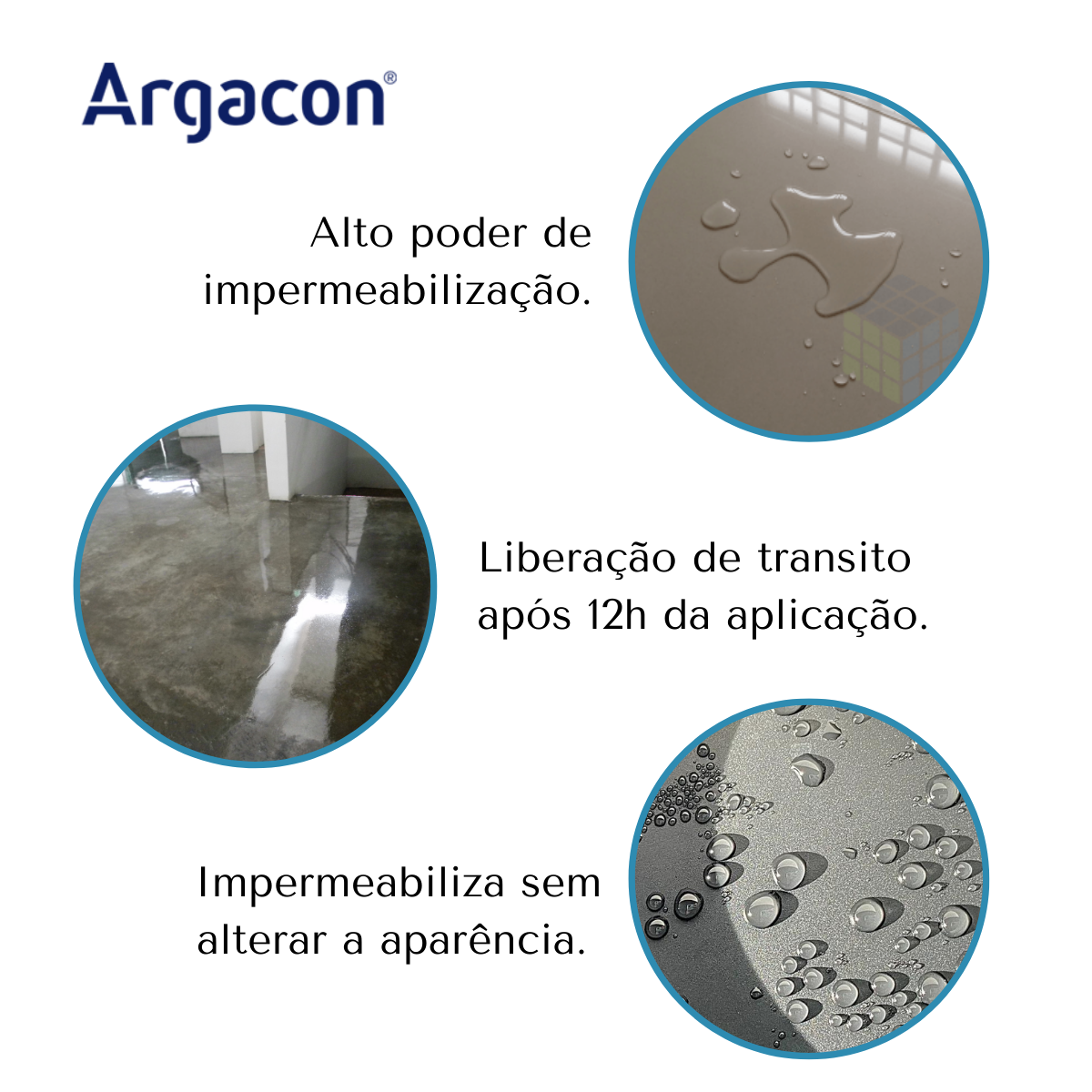 Impermeabilizante Hidrorrepelente H2off Argacon Mármore Piso - 7