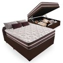 Ver imagem 4 de Cama Box Baú Casal + Colchão de Molas Prime Colchões Classic Superlastic 138x188x64 Marrom
