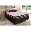 Ver imagem 3 de Cama Box Baú Casal + Colchão de Molas Prime Colchões Classic Superlastic 138x188x64 Marrom