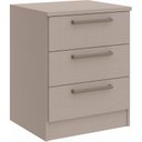Ver imagem 1 de Mesa de Cabeceira Modulada 3 Gavetas Requinte+ 100% MDF Cinza/Duna Line