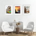 Ver imagem 2 de Kit 3 Quadros Grandes Portugal - 60x48cm:moldura Branca