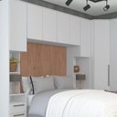Ver imagem 6 de Módulo Aéreo 2 Portas Requinte+ 100% MDF Branco/Line