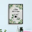 Ver imagem 2 de Quadro Alexa Lave A Roupa 45x34cm - com vidro:Madeira preta