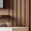 Ver imagem 5 de Painel Suspenso Tv 70 Pol 180 Cm Juriti Amendoa Off White Matte Colibri