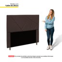 Ver imagem 3 de Cabeceira Cama Box Casal Queen Size Mali 160cm Corano Marrom - Abmaza