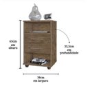 Ver imagem 3 de Mesa de Cabeceira Cielo São Miguel Móveis