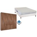 Ver imagem 1 de Cama Box Casal + Colchão Frontier Herval + Guarda Roupa Master 8.6 Demolição
