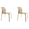 Kit 2 Cadeiras Laryssa Bege Reforçada - Construmarcas - 1