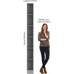 Módulo Cantoneira 6 Prateleiras Requinte+ 100% MDF - 4 Módulo Cantoneira 6 Prateleiras Requinte+ 100% MDF - 4