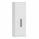Ver imagem 2 de Guarda Roupa Modulado 2 Portas Requinte 100% MDF Branco/Line