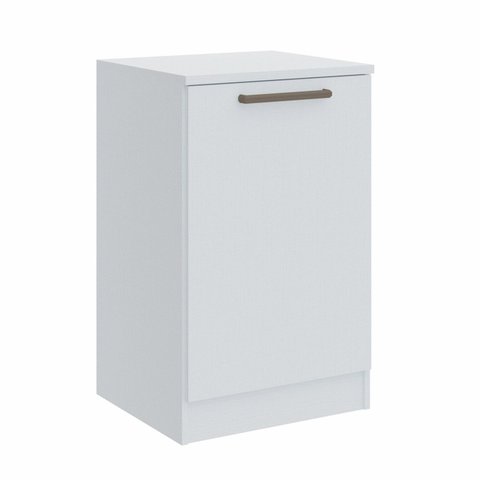 Cômoda Módulo Inferior 1 Porta Requinte 100% MDF Branco/Line