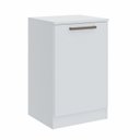 Ver imagem 1 de Cômoda Módulo Inferior 1 Porta Requinte 100% MDF Branco/Line