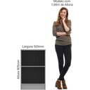 Ver imagem 4 de Cômoda Módulo Inferior 1 Porta Requinte 100% MDF Branco/Line