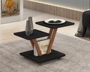 Ver imagem 1 de Mesa de Centro Laguna 2 Andares Decorativa Moderna - Preto