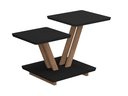 Ver imagem 2 de Mesa de Centro Laguna 2 Andares Decorativa Moderna - Preto